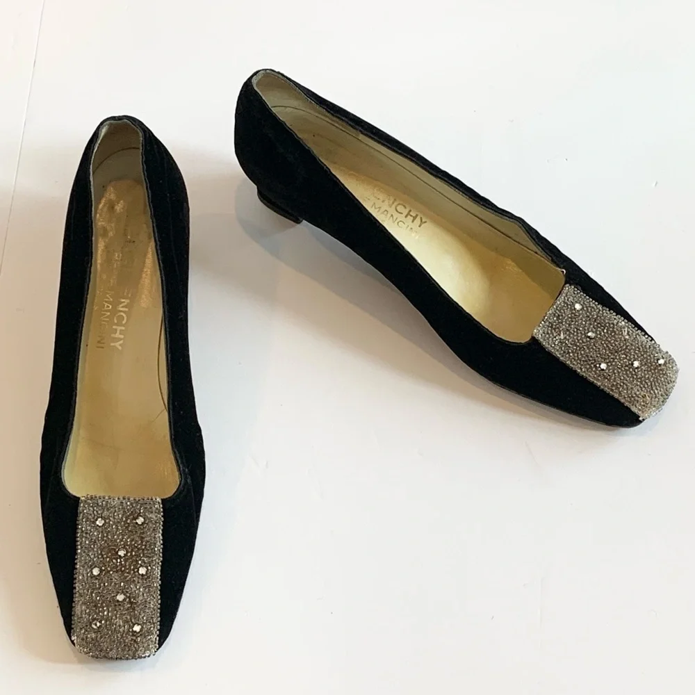 Givenchy Black Flats with Metallic Accents - Picture 2 of 7